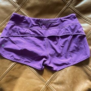Speed Up Mid-Rise Lined Short 4” size 8 - purple